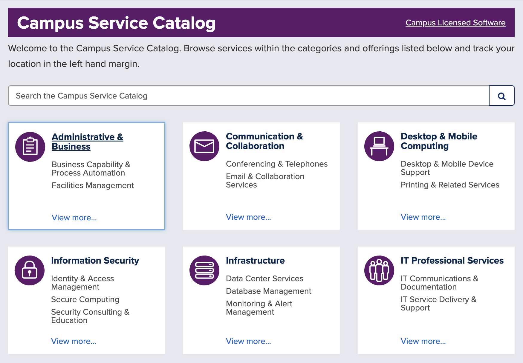 Service Catalog 2024