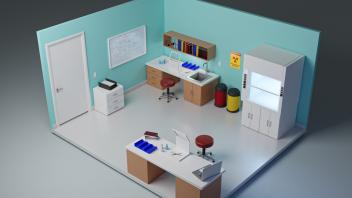 Hot Lab 3D Render