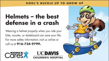 UC Davis Children's Hospital Helmet Card