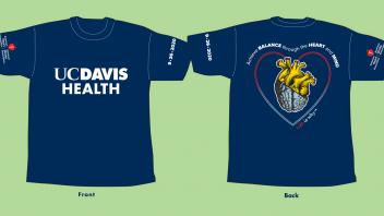 Heart Walk T-Shirt design for UCD Health
