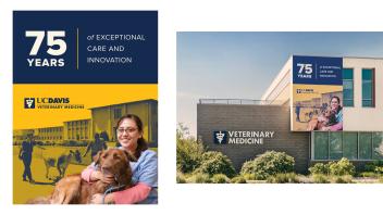 Image of Veterinary Medicine building with signage