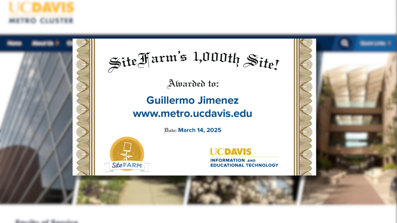 Sitefarm 1000th site