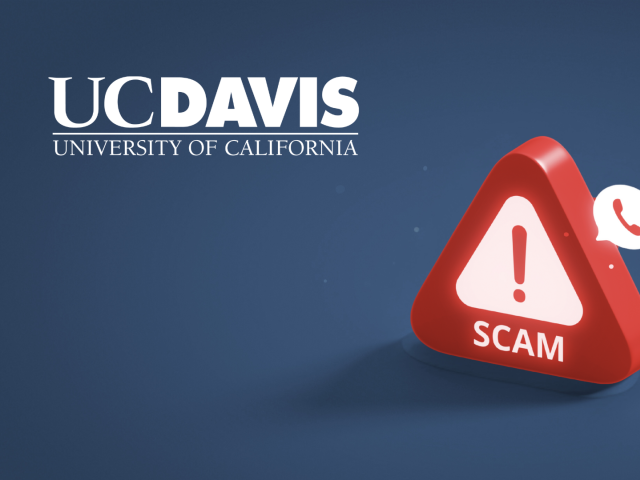 UC Davis scam graphic